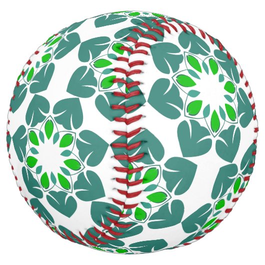 葉のパターン、のパター葉ン、緑の葉 ソフトボール (アングル)