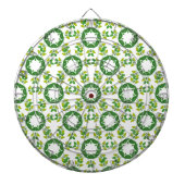 葉のパターン、のパター葉ン、緑の葉 ダーツボード (正面)