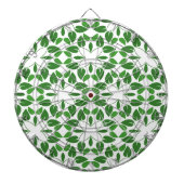 葉のパターン、のパター葉ン、緑の葉 ダーツボード (正面)