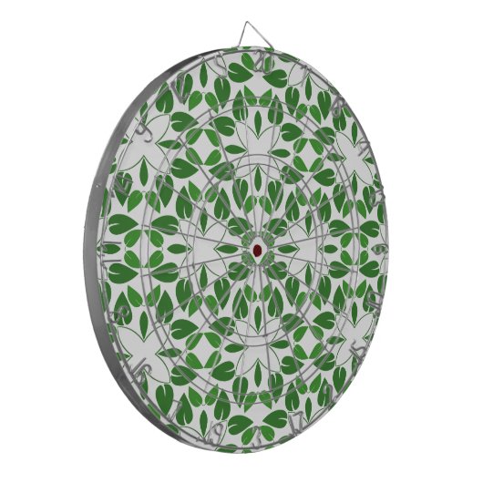 葉のパターン、のパター葉ン、緑の葉 ダーツボード (正面左)