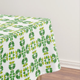 葉のパターン、のパター葉ン、緑の葉 テーブルクロス