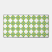 葉のパターン、のパター葉ン、緑の葉 デスクマット (正面)