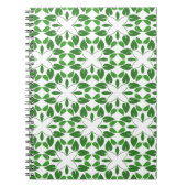 葉のパターン、のパター葉ン、緑の葉 ノートブック (正面)