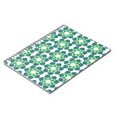 葉のパターン、のパター葉ン、緑の葉 ノートブック (左側)