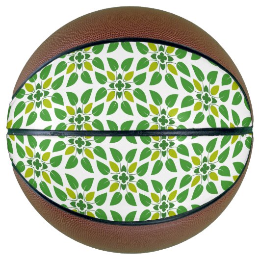 葉のパターン、のパター葉ン、緑の葉 バスケットボール (正面)