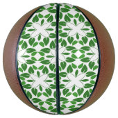 葉のパターン、のパター葉ン、緑の葉 バスケットボール (縦)