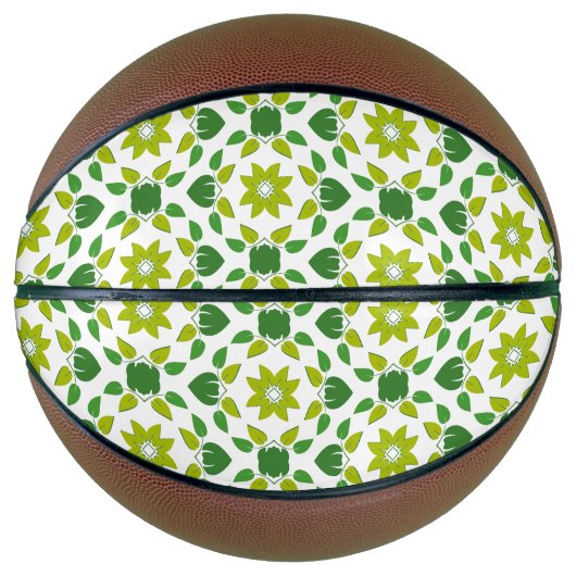 葉のパターン、のパター葉ン、緑の葉 バスケットボール (正面)