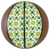 葉のパターン、のパター葉ン、緑の葉 バスケットボール (縦)