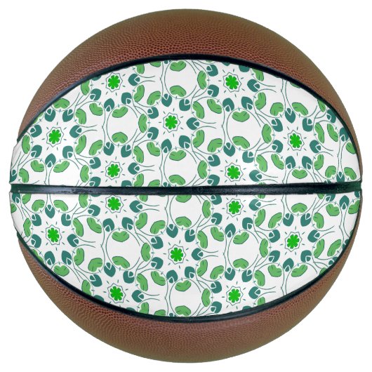 葉のパターン、のパター葉ン、緑の葉 バスケットボール (正面)