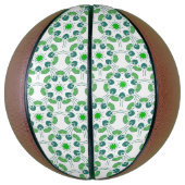 葉のパターン、のパター葉ン、緑の葉 バスケットボール (縦)