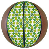 葉のパターン、のパター葉ン、緑の葉 バスケットボール (縦)