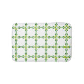 葉のパターン、のパター葉ン、緑の葉 バスマット (正面)