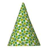 葉のパターン、のパター葉ン、緑の葉 パーティーハット (右)