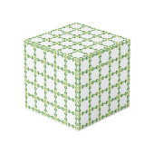 葉のパターン、のパター葉ン、緑の葉 フォトキューブ (裏面アングル)