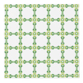 葉のパターン、のパター葉ン、緑の葉 フォトキューブ (正面)