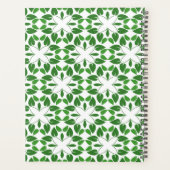 葉のパターン、のパター葉ン、緑の葉 プランナー手帳 (裏面)