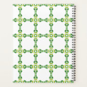 葉のパターン、のパター葉ン、緑の葉 プランナー手帳 (裏面)