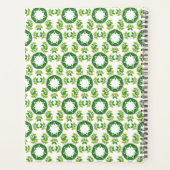 葉のパターン、のパター葉ン、緑の葉 プランナー手帳 (裏面)