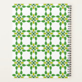 葉のパターン、のパター葉ン、緑の葉 プランナー手帳 (裏面)