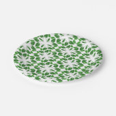 葉のパターン、のパター葉ン、緑の葉 ペーパープレート (アングル)