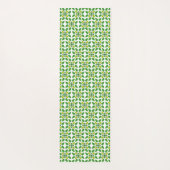 葉のパターン、のパター葉ン、緑の葉 ヨガマット (裏面)