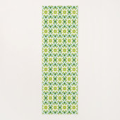 葉のパターン、のパター葉ン、緑の葉 ヨガマット (裏面)