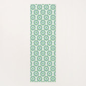 葉のパターン、のパター葉ン、緑の葉 ヨガマット (裏面)