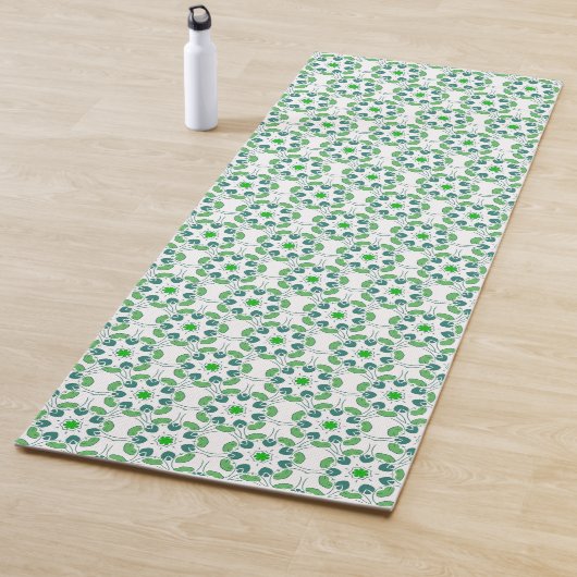 葉のパターン、のパター葉ン、緑の葉 ヨガマット (インサイチュ)