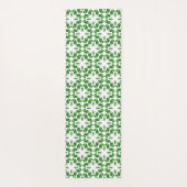 葉のパターン、のパター葉ン、緑の葉 ヨガマット (裏面)