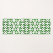葉のパターン、のパター葉ン、緑の葉 ヨガマット (正面(横))
