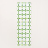 葉のパターン、のパター葉ン、緑の葉 ヨガマット (裏面)