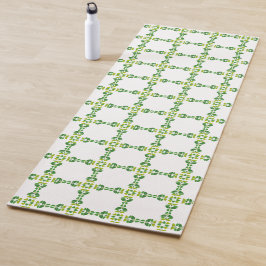 葉のパターン、のパター葉ン、緑の葉 ヨガマット