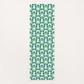 葉のパターン、のパター葉ン、緑の葉 ヨガマット (正面)