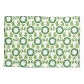 葉のパターン、のパター葉ン、緑の葉 枕カバー (裏面)