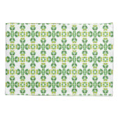 葉のパターン、のパター葉ン、緑の葉 枕カバー (裏面)