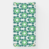 葉のパターン、のパター葉ン、緑の葉 横断幕 (縦)