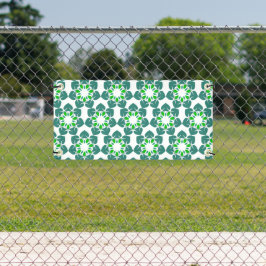 葉のパターン、のパター葉ン、緑の葉 横断幕