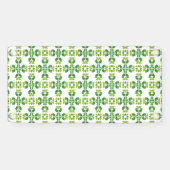 葉のパターン、のパター葉ン、緑の葉 横断幕 (横)