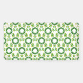 葉のパターン、のパター葉ン、緑の葉 横断幕 (横)