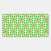 葉のパターン、のパター葉ン、緑の葉 横断幕 (横)