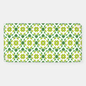 葉のパターン、のパター葉ン、緑の葉 横断幕 (横)