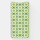 葉のパターン、のパター葉ン、緑の葉 横断幕 (縦)