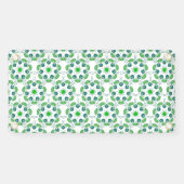 葉のパターン、のパター葉ン、緑の葉 横断幕 (横)