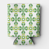 葉のパターン、のパター葉ン、緑の葉 缶クーラー (正面)