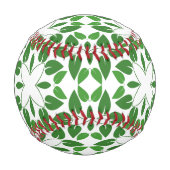 葉のパターン、のパター葉ン、緑の葉 野球ボール (正面)