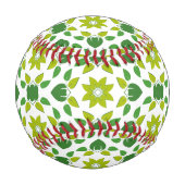 葉のパターン、のパター葉ン、緑の葉 野球ボール (正面)