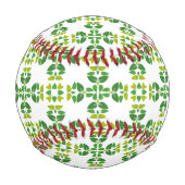 葉のパターン、のパター葉ン、緑の葉 野球ボール (正面)