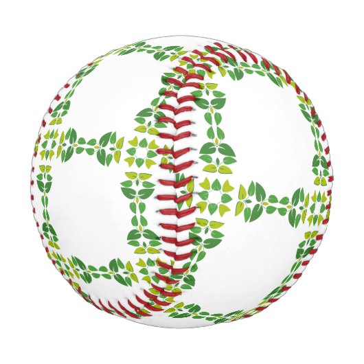 葉のパターン、のパター葉ン、緑の葉 野球ボール (アングル)