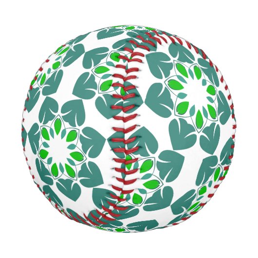 葉のパターン、のパター葉ン、緑の葉 野球ボール (アングル)