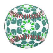 葉のパターン、のパター葉ン、緑の葉 野球ボール (正面)